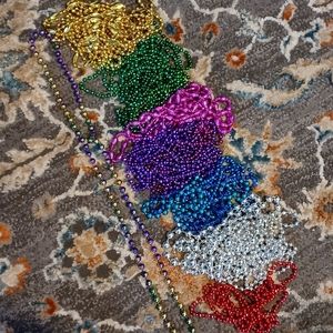 34 mardi gras bead necklaces